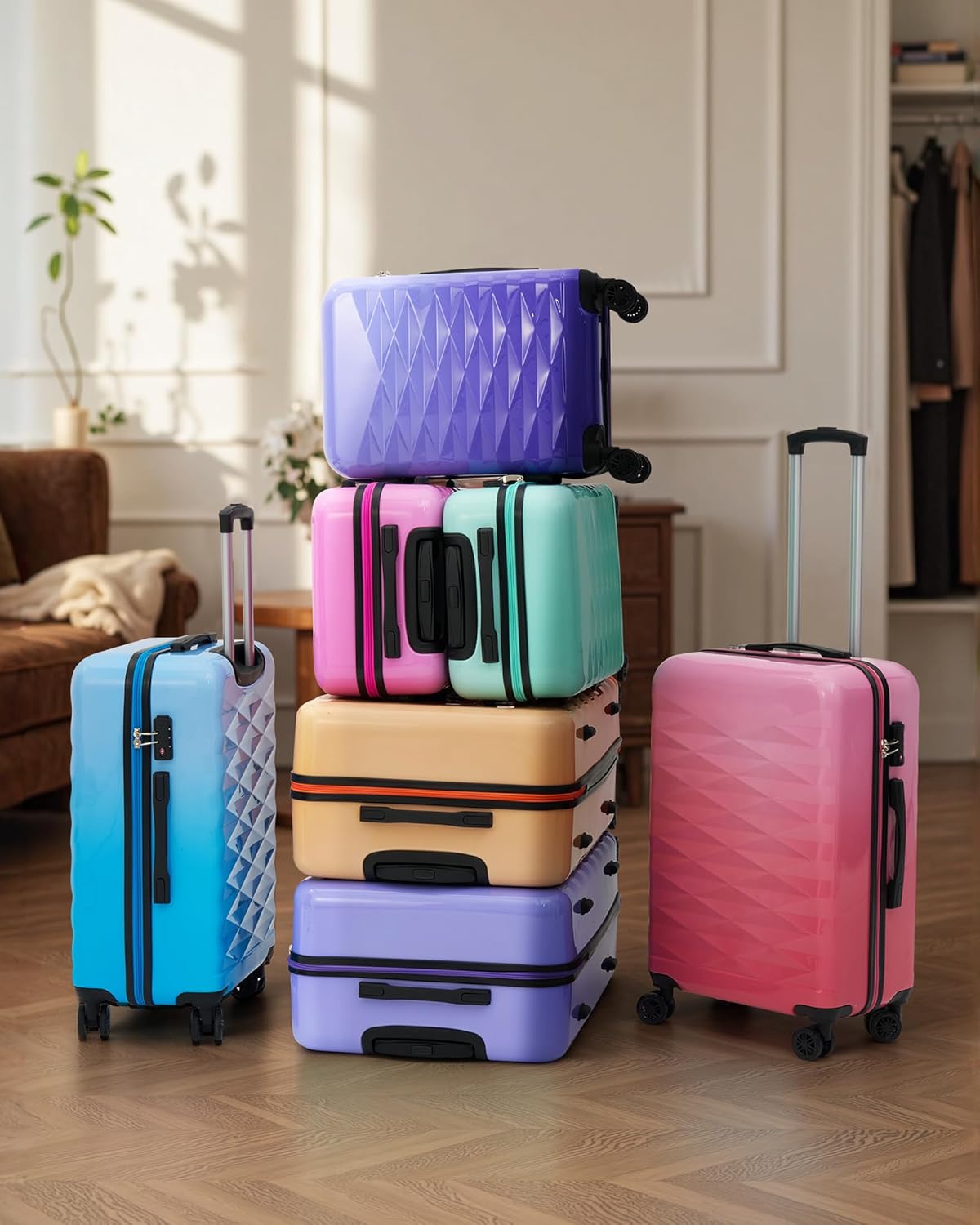 Suitour 28 inch Luggage With Spinner Wheels,Lightweight Hard Shell Large Suitcase for Travel