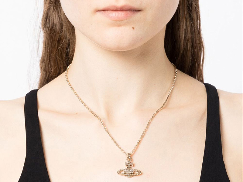Amazon.com: GABWE Saturn Planet Necklace Crystal Rhinestone Y2k