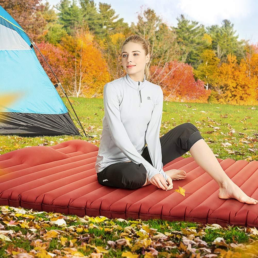 Colchoneta Liviana, Almohadilla Impermeable Doble Para Acampar Al Aire Libre, Cojín Aire Portátil Para Tienda Con Almohada, Bolsa Inflable Multifunción Para Inflar/Guardar Ropa/Recoger Agua