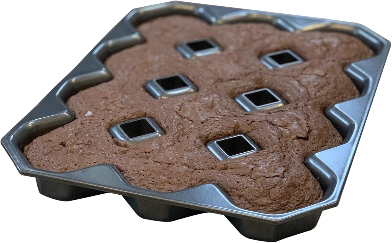Bakelicious Crispy Corner Brownie Pan, NonStick Bakeware Home & Kitchen