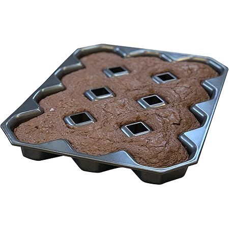 Bakelicious Crispy Corner Brownie Pan, 10.5 x 13.63 x 1.5 inches