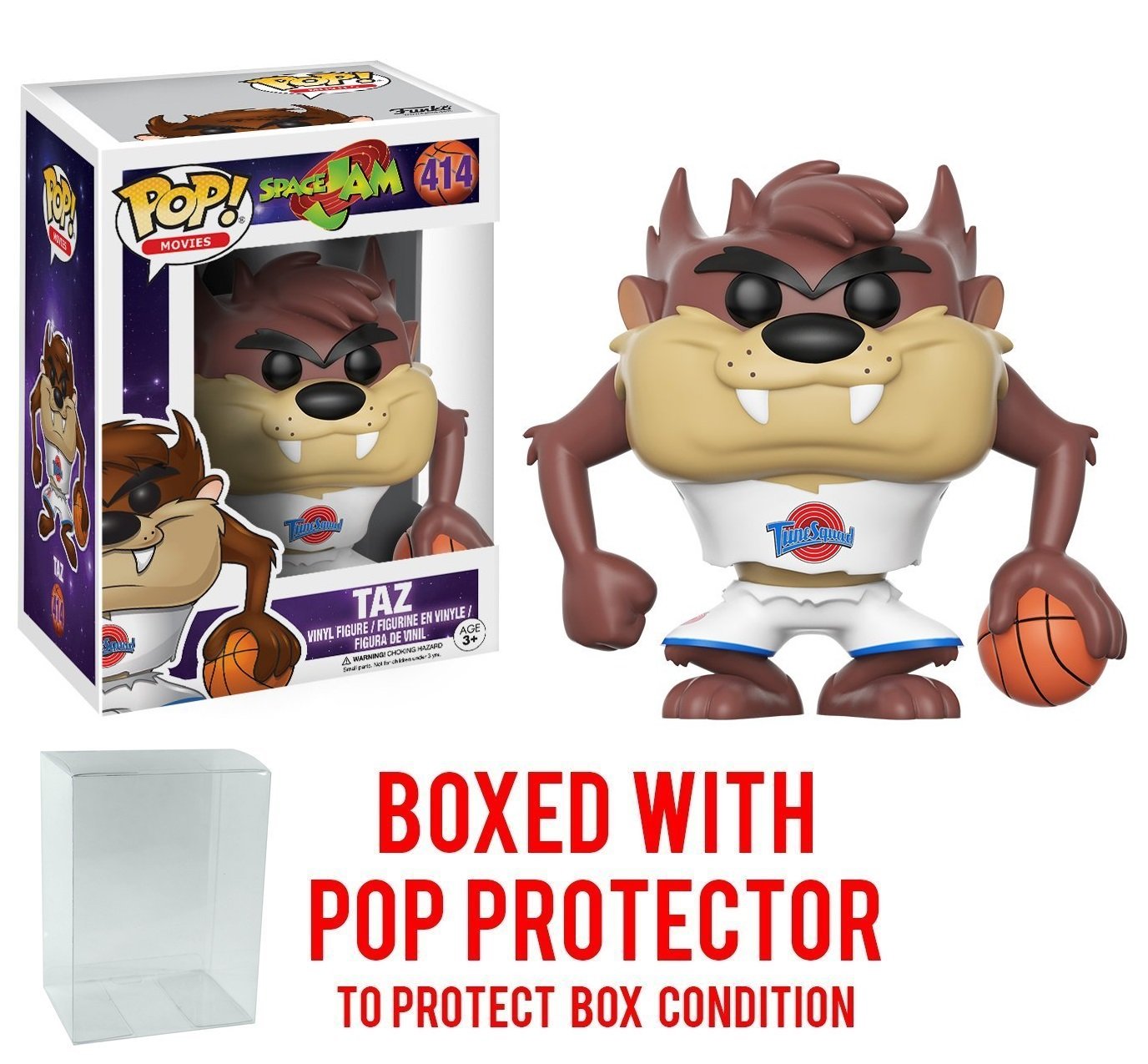 Funko POP Movies Space Jam Taz with Pop Protector!