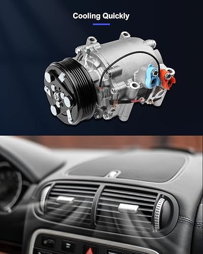 Miniatura 5 de ECCPP 2002 2003 2004 2005 Reemplazo para compresor de aire acondicionado Honda Civic 1.7L CO 4914AC