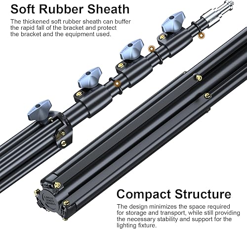 Miniatura 4 de LINCO Lincostore Zenith - Juego de 2 soportes de luz para estudio fotográfico (9 pies) para HTC Vive VR, vídeo, retrato y fotografía de producto