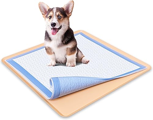 Miniatura 55 de Skywin TidyFriend - Bandeja para orina de 24 x 24 pulgadas, paquete de 2 bandejas de silicona para orinal para perros, fácil de limpiar, sin Azul