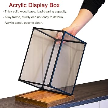 Assemble Acrylic Cube Display Boxes, Countertop Transparent Organizer Case, Clear Storage Boxes Stackable Rectangle Cubes Showcase,Various sizes(70x70x35cm/28x28x14in)
