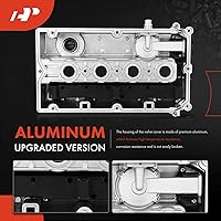 Vista 5 de A-Premium Kit de cubierta de válvula de motor compatible con Chevy Cruze, Sonic, Trax, Aveo, Aveo5, L4 1.6L 1.8L (tipo de aluminio mejorado)