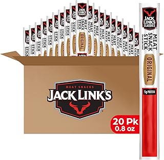 Classics Meat Sticks, Original - Protein Meat Snack Sticks with 5g of Protein, Made with Beef & Pork, Great Stocking Stuffers, Keto Friendly, Individually Wrapped - 0.8 Oz. (Pack of 20)