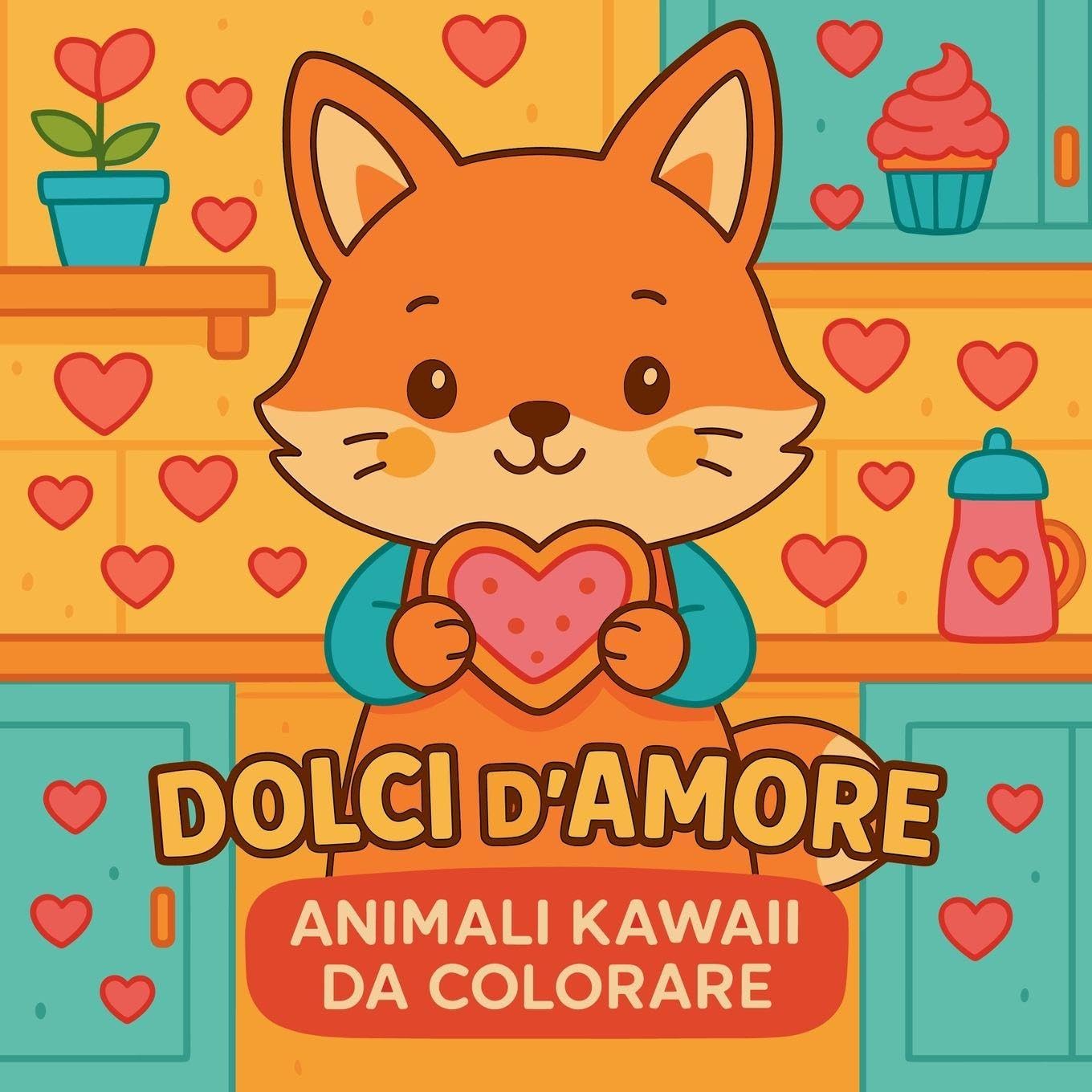 Dolci d'amore - Animali kawaii da colorare