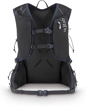 Rab Nitron Lightweight Hydration Pack - Comfortable Daypack for Hiking, Trekking, Trail Running - Anthracite - 12-Liter (Back Length - Medium)