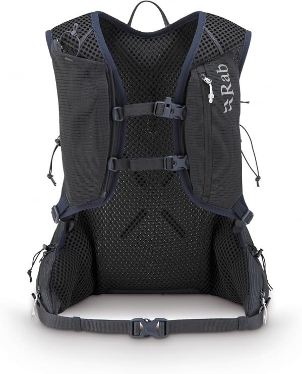 Rab Nitron Lightweight Hydration Pack - Comfortable Daypack for Hiking, Trekking, Trail Running - Anthracite - 12-Liter (Back Length - Medium)