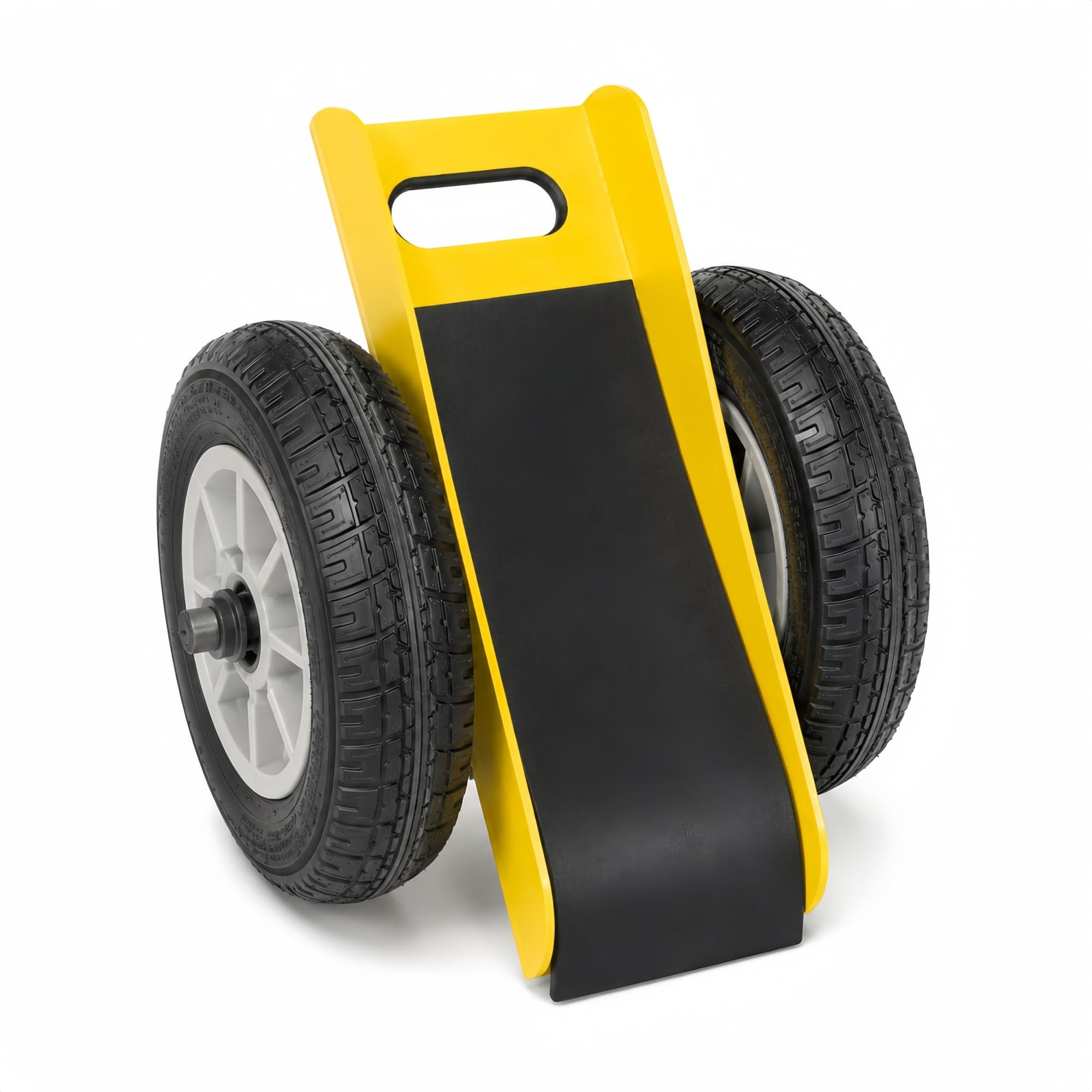 Zweirädriger Plattenwagen for Materialtransport | U-förmige Nut for Platten, Glas, Türen und Stein.(Yellow)