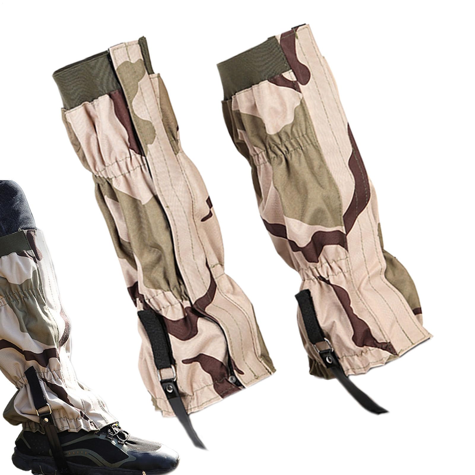 Generico Snake Gaiters, Long Tube Calf Cover, 17.72 inches Sand-Proof Calfs Gaiters, Anti-Wear Protection for Men and Women, Outdoor Survival, Hunting, Cycling, and Hiking