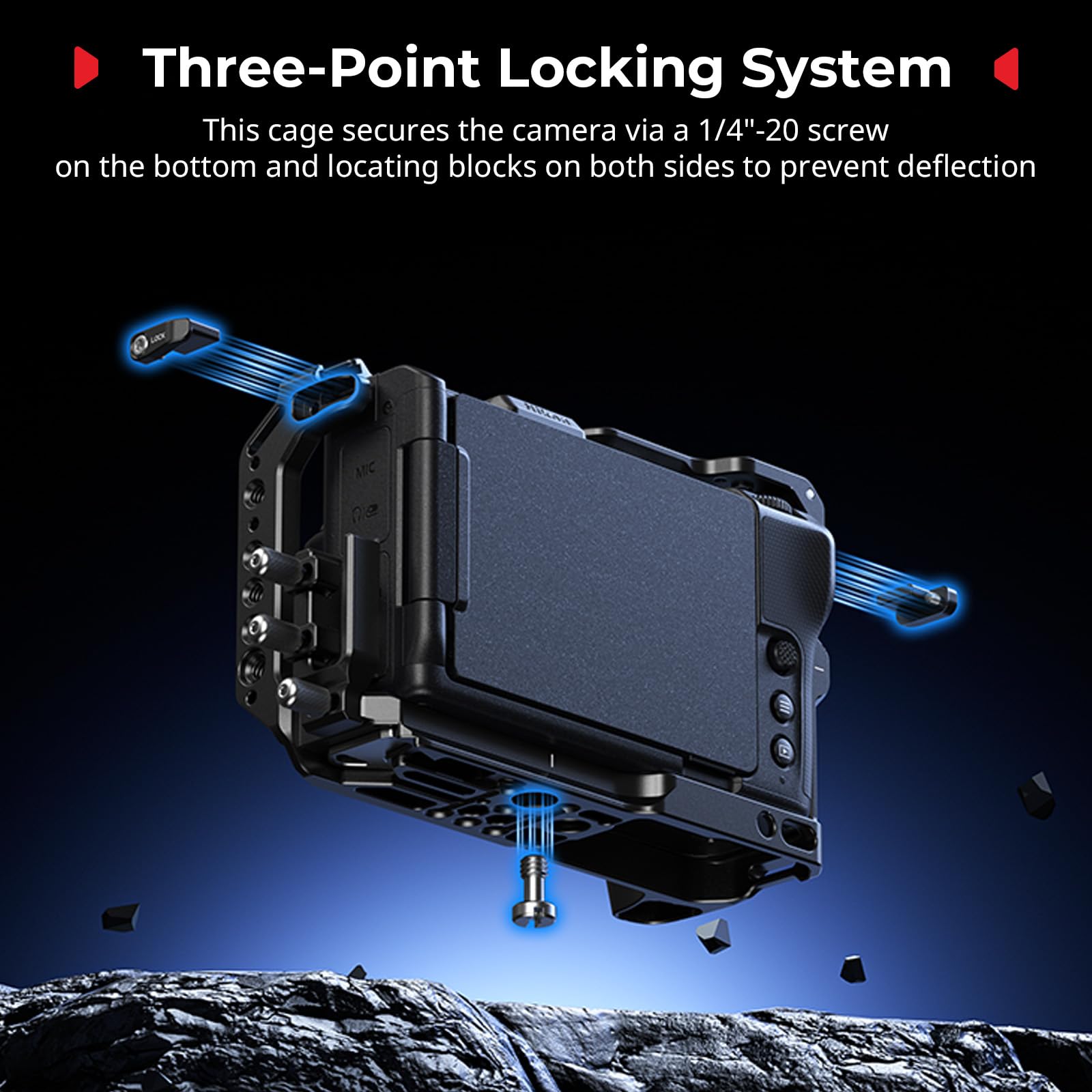 Cuffia SmallRig Nikon ZR con Manopola Silicone e Cavo HDMI - Dettaglio