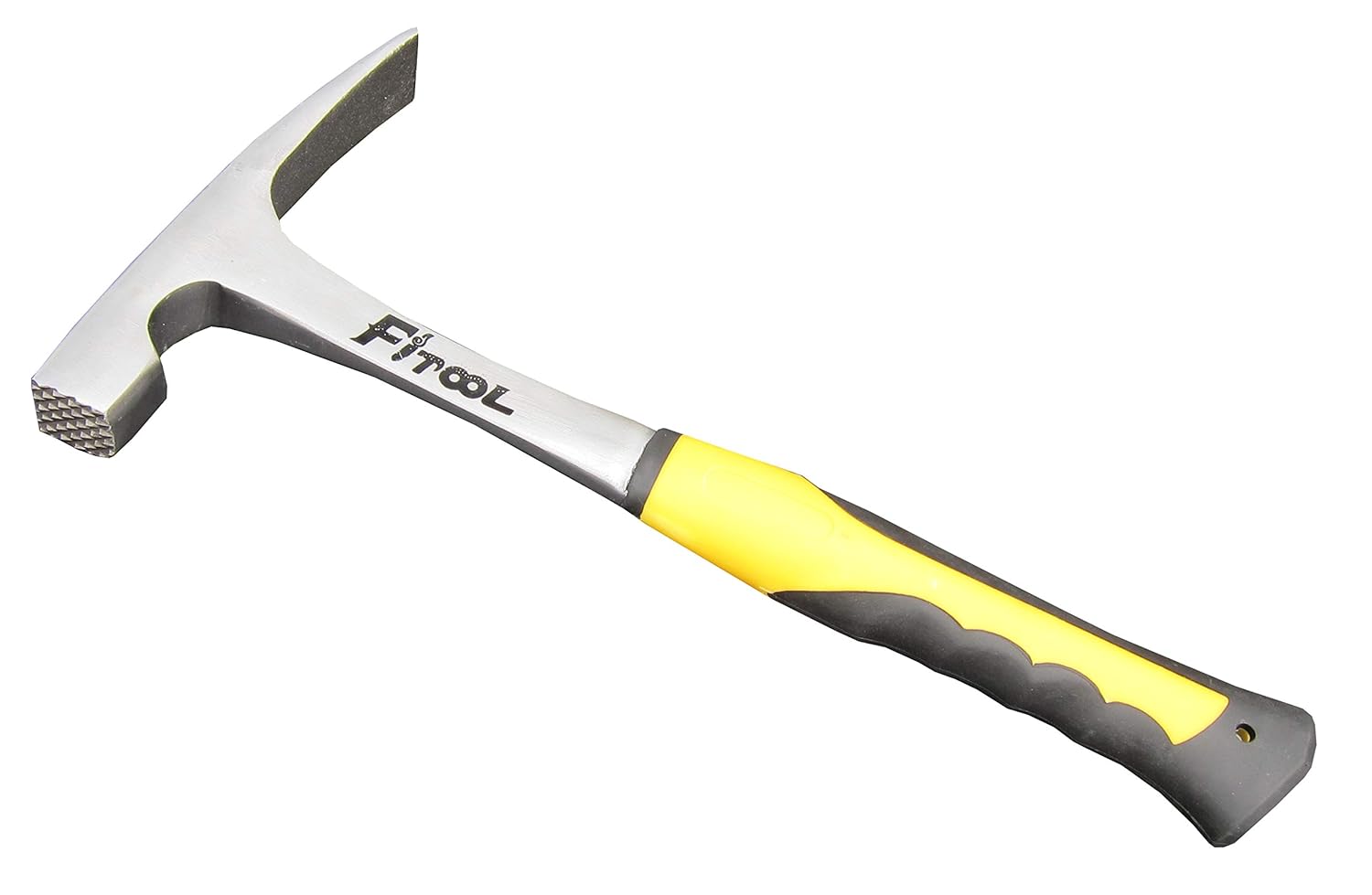 Forged Brick Hammer, Chisel Shaped Rock hammer, Shock Reduction Grip ...