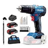 Dong Cheng 20V Brushless Heavy-duty Impact Drill, 443 in-lbs, 27000 IPM, 1/2