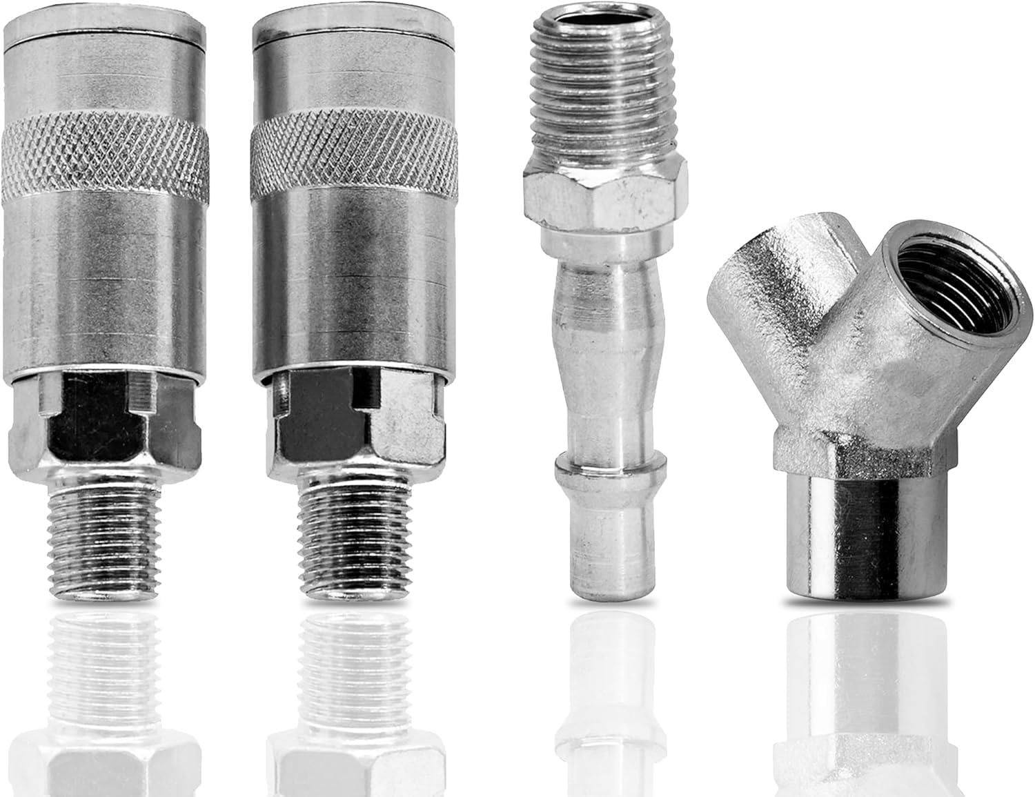 Dapetz ® Airline 3 Way Y Connector Bayonet Quick Release Push Fit Fittings for PCL Vertex Compressor Air Hose