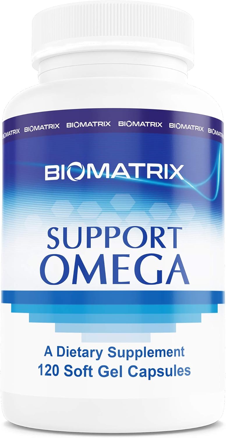 Support Omega (120 Gel Capsules) Omega 3 Fish Oil Supplement - Cardiovascular, Musculoskeletal Support : Health & Household