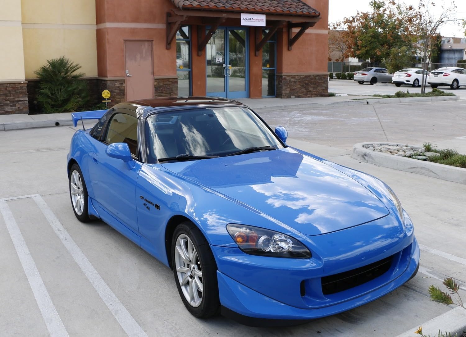 iJDMTOY JDM Dark Smoked Lens Side Marker Lamp Assembly w/OEM 194 2825 Incandescent Bulbs, Socket/Adapters Compatible With 2000-2009 Honda S2000