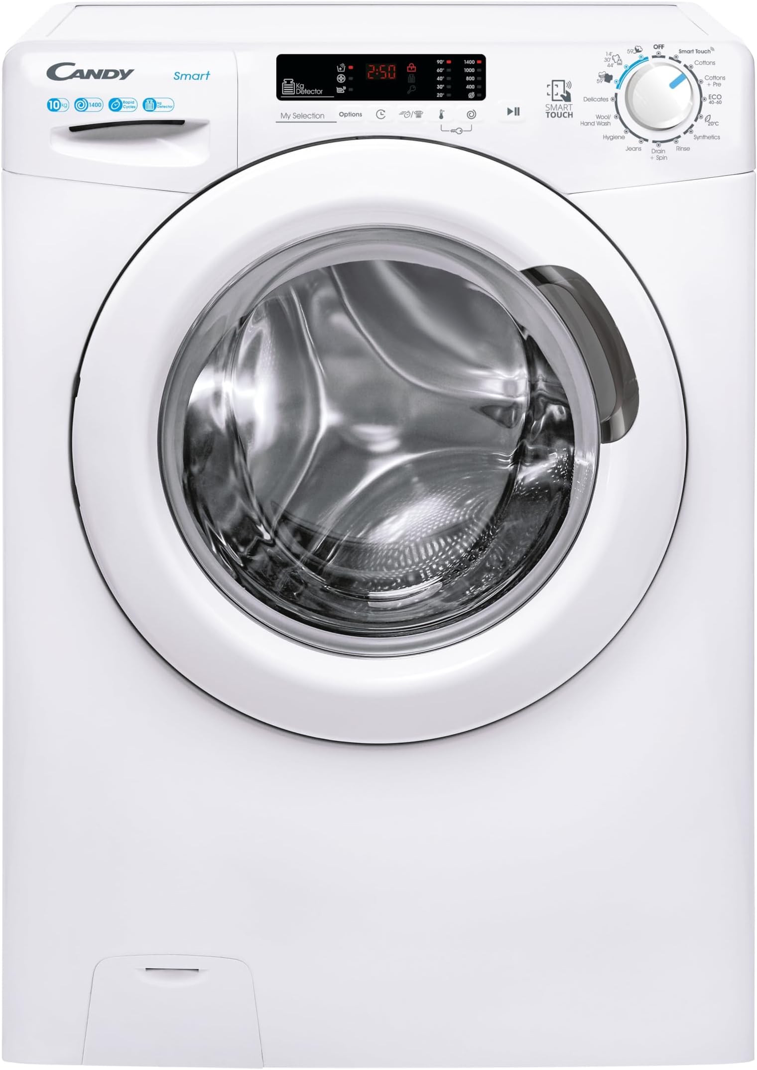 Candy Smart CS 14102DW4/1-80 10kg Washing Machine, B Rated, White [Energy Class B]
