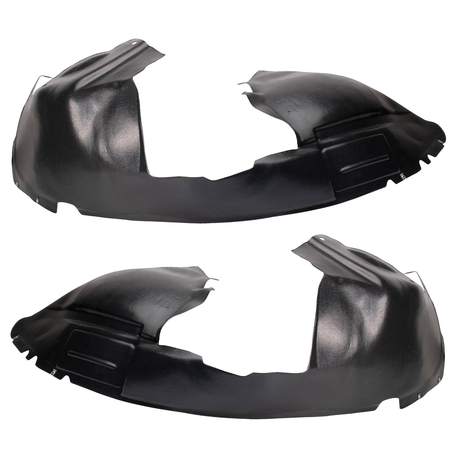 TRQ Front Inner Fender Liner Set Driver &amp; Passenger Side | For 2004-2007 Chrysler Town &amp; Country 2001-2007 Dodge Caravan CH1248113 CH1249113