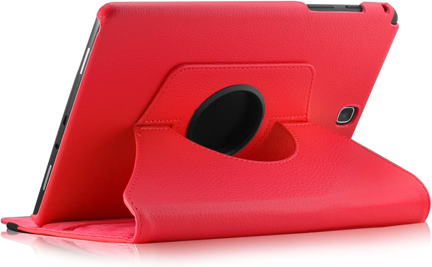 Infiland Samsung Galaxy Tab A 9.7 Case, PU Leather 360° Rotating Stand Case Cover for Samsung Galaxy Tab A 9.7-Inch SM-T550 Tablet ONLY - Red