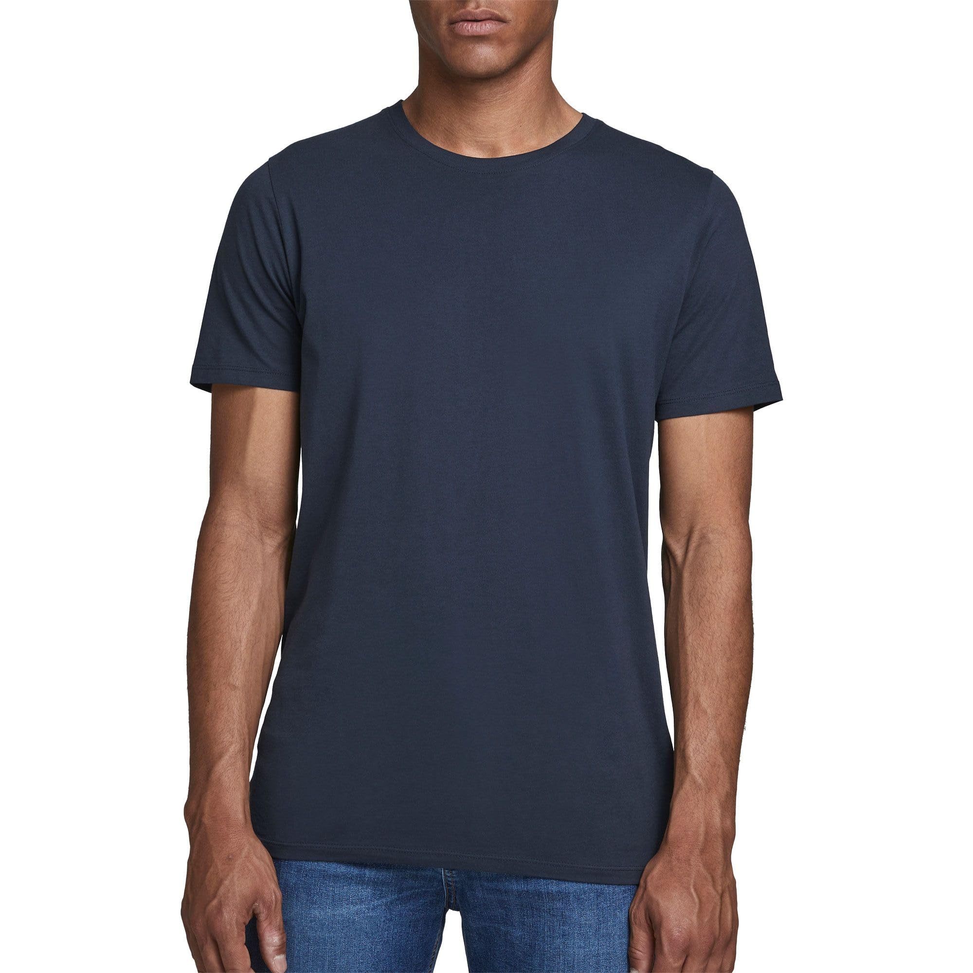 JACK & JONES Men's Regular Fit T-Shirt JJEORGANIC Basic TEE SS O-Neck NOOS