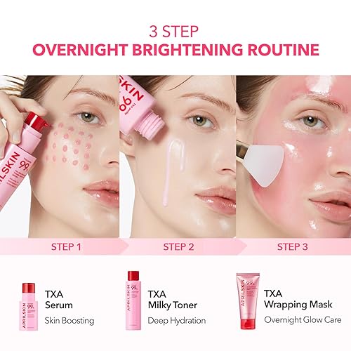 Miniatura 7 de APRILSKIN TXA Niacinamide 99 - Máscara de envoltura nocturna  99% TXA de alta pureza + niacinamida para un tono de piel desigual  Refuerzo de la