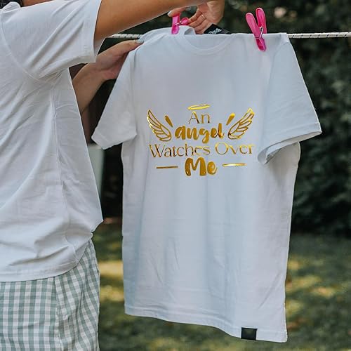 Miniatura 8 de Gatichetta Rollo de vinilo de transferencia de calor naranja cromado, 12 x 6 pies, fácil de desmalezar y planchar para camisetas, tela, diseños de