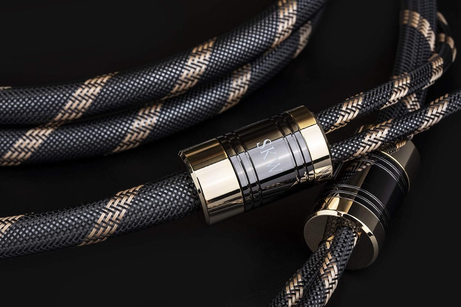 Up To 50% OFF SKW Upgrad Audiophiles Audio Cable 2RCA Male to 2RCA Male HiFi System Converter Adapter with Diameter 12.8mm 6.5ft/2M,Black