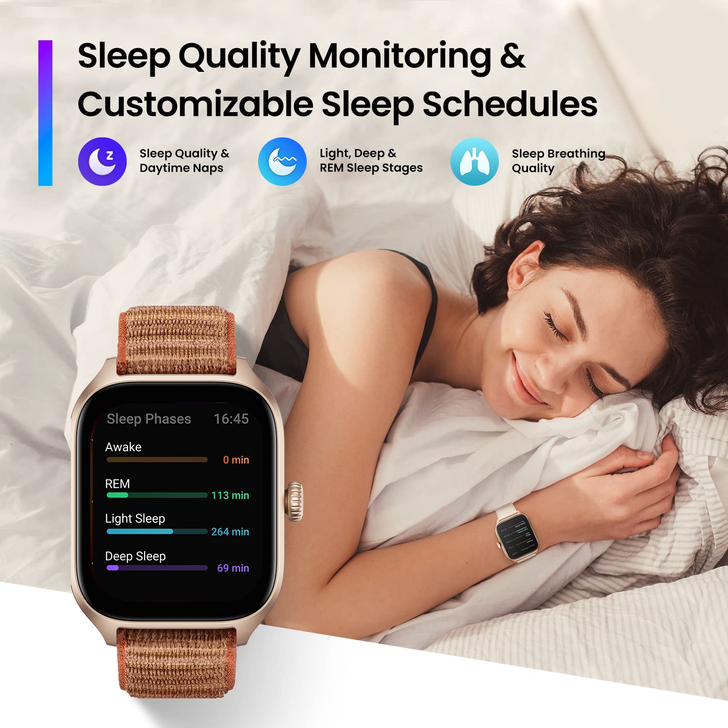 Amazfit GTS 4 Smart Watch with 1.75 AMOLED Display, Bluetooth Calling, Alexa Built-in, SpO2, Accurate GPS Tracking Fitness Sports Watch with 150 Sports Modes, 8-Day Battery Life (Autumn Brown) 9 71DpentCsIL. SL1500