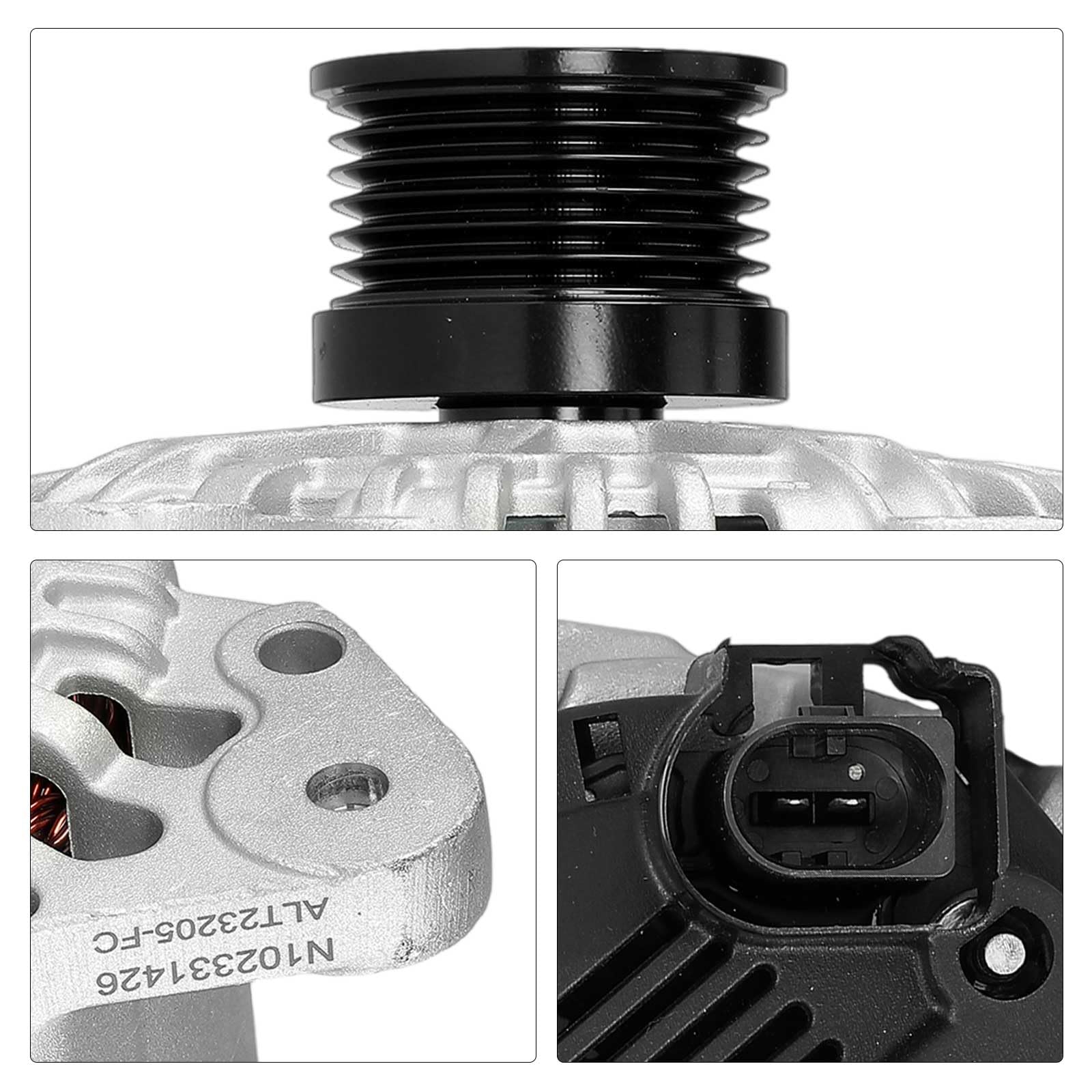 Frankberg Lichtmaschine Generator 110A Kompatibel mit Golf VI Variant AJ5 1.4L Benzin 2009-2013 Polo 9N 1.4L Benzin 2001-2009 Fabia II 542 1.4L Benzin 2007-2014 Replace# 0124325125