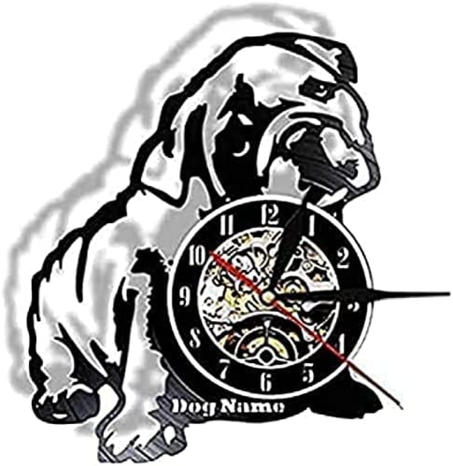 Horloge murale chiot en vinyle 30 cm le cadeau déco idéal pour les passionnés de chiens