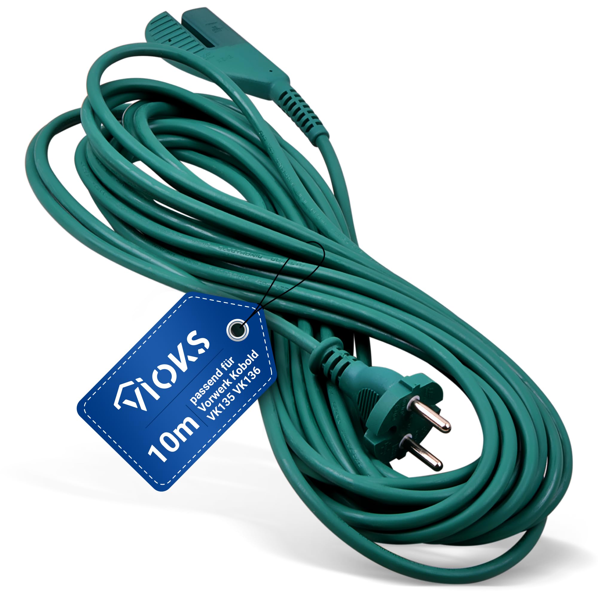 Câble D’alimentation De Remplacement Pour Aspirateur Vorwerk Kobold VK 135/136 – Longueur 10 M