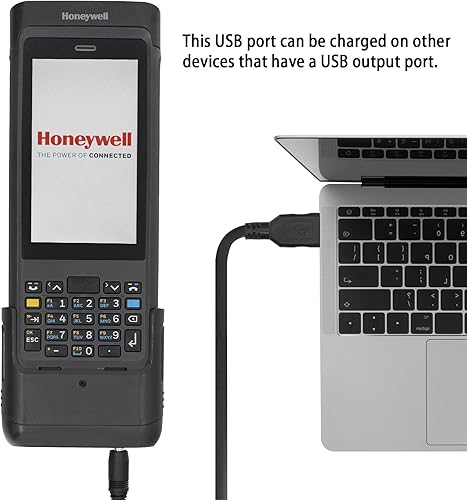 Miniatura 2 de Cargador USB para escáner de código de barras Honeywell CN80 - PN CN80-SN-SRH-0 - Potente salida de carga 5V2A