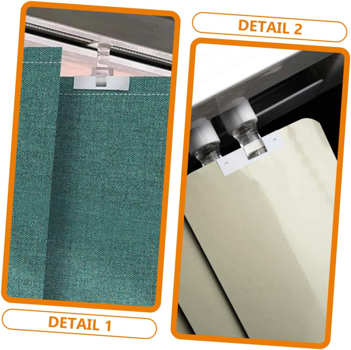 Zerodeko 24pcs Vertical Blind Repair Tabs Easy to Install Vane Savers for Window Blinds Replacement Slats High-Strength Clips Resistant Accessories
