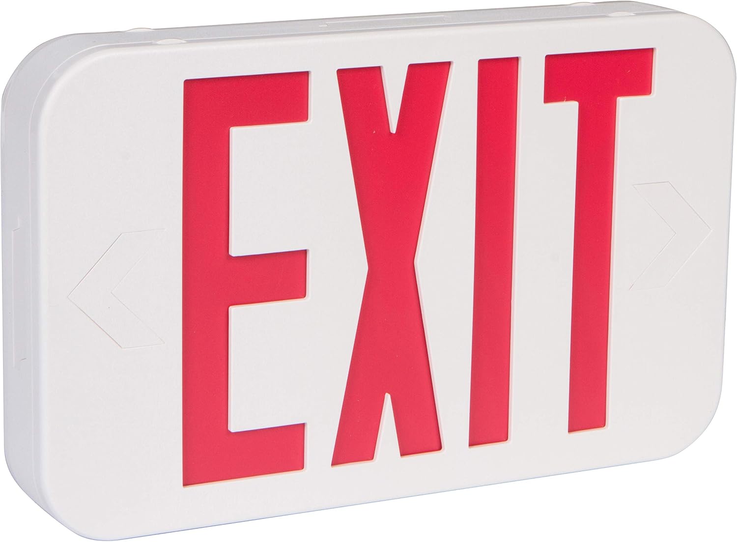 Morris Products LED Exit Sign – Standard Type – Green With Black Housing – Battery Backup – Automatic, Low Voltage Disconnect - Compact, Low-Profile Design –Energy Saving, High Output – 1 Count: Portable Work Lights: Tools & Home Improvement