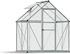 Palram Canopia Greenhouse Kit Hobby Walk-in Twin-Wall Polycarbonate Heavy Duty Aluminum Frame Lockable Door and Vent Mythos