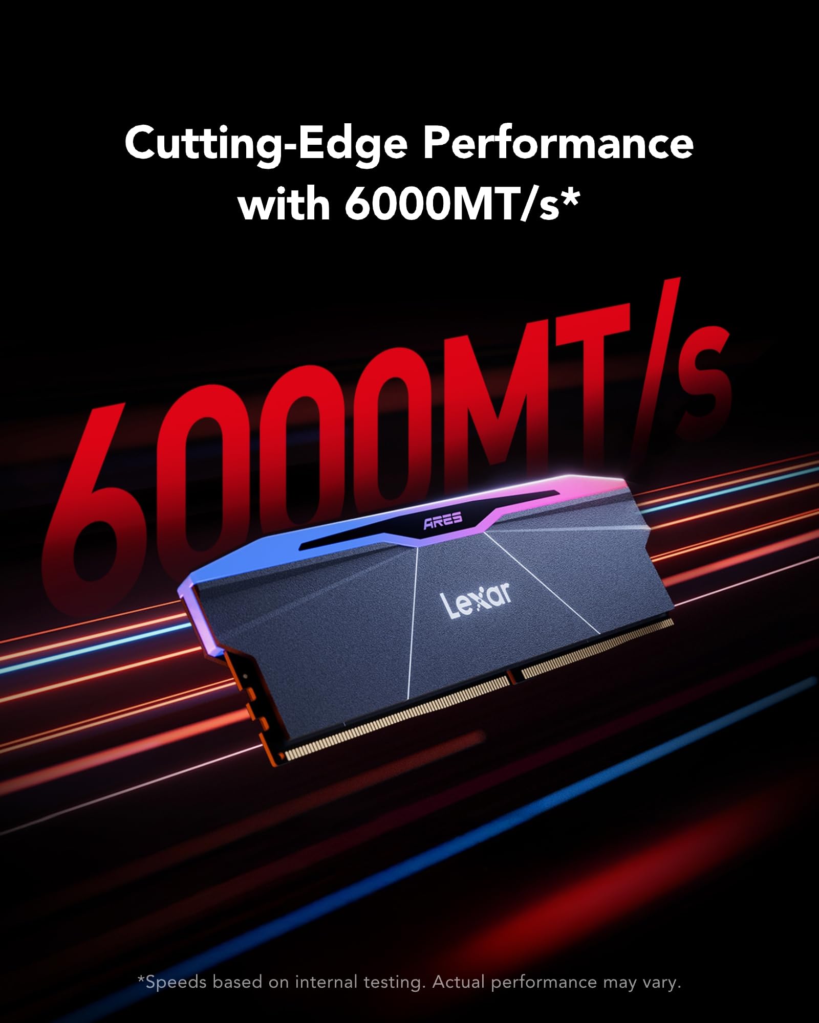 Amazon | Lexar ARES Gen2 RGB DDR5 RAM 32GB キット (2x16GB) 6000MHz