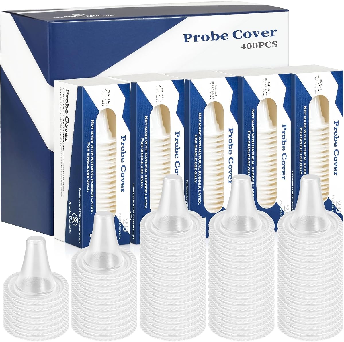 400X Ear Thermometer Covers Compatible with Braun Ear Thermometer Lense Filters Refill Caps for Digital Thermometer Ear Covers Disposable Covers(Upgrated) (400)