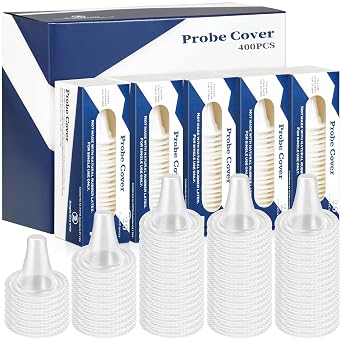 400X Ear Thermometer Covers Compatible with Braun Ear Thermometer Lense Filters Refill Caps for Digital Thermometer Ear Covers Disposable CoversUpgrated 400