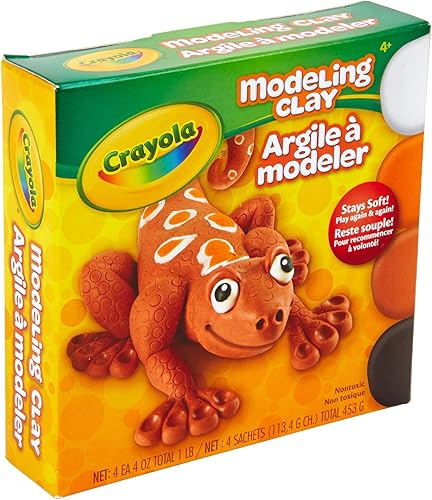 Miniatura 2 de Crayola Arcilla para modelar, no seca, colores surtidos, 1 libra