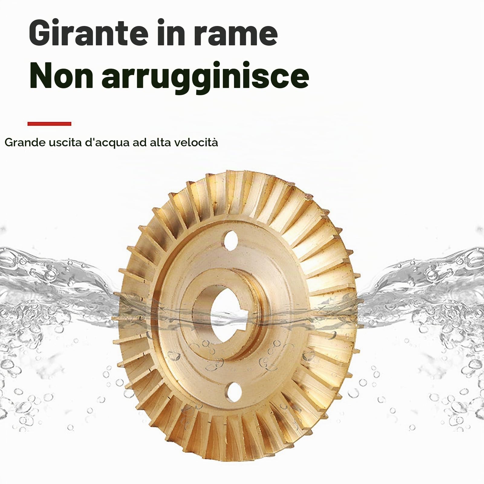 Elettropompa Acqua Trasferimento, Pompa Solare Acqua 12v 24v, Pompa Autoadescante 35 L/min 25 M, Elettropompa Solare Silenziosa per Irrigazione Pozzi Poco Profondi Trasferimento