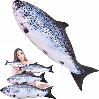 23.6in Simulation Fish Plush Decorate Soft Fish Decorate Pillow Cushion Stuffed Decorate Oversized Pillow Creative Gift Home Decor
