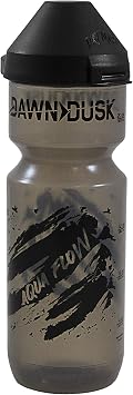 DAWN TO DUSK Aqua Flow 25 oz Calibrated Water Bottle with Dirt Cap