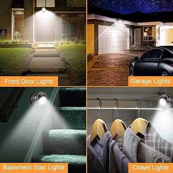 ALOVECO 2 Pack Battery Powered LED Wall Light+18ft 50 LED Battery Powered String Lights...
