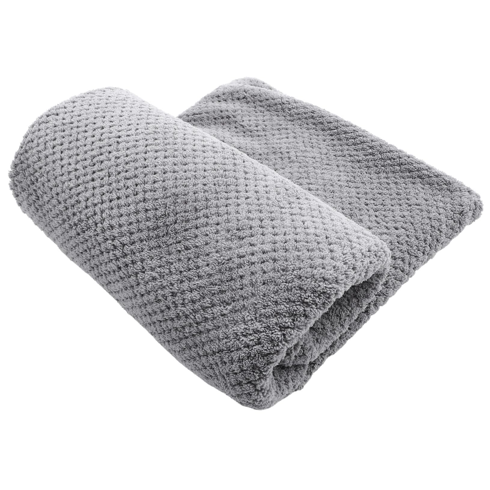 SOLUSTRE Super Absorbent Dry Hair Cap Towel Quick Drying Fleece Bath Head Wrap for Women Thickened Design Soft Water Absorbent Hair Turban for Long Hair