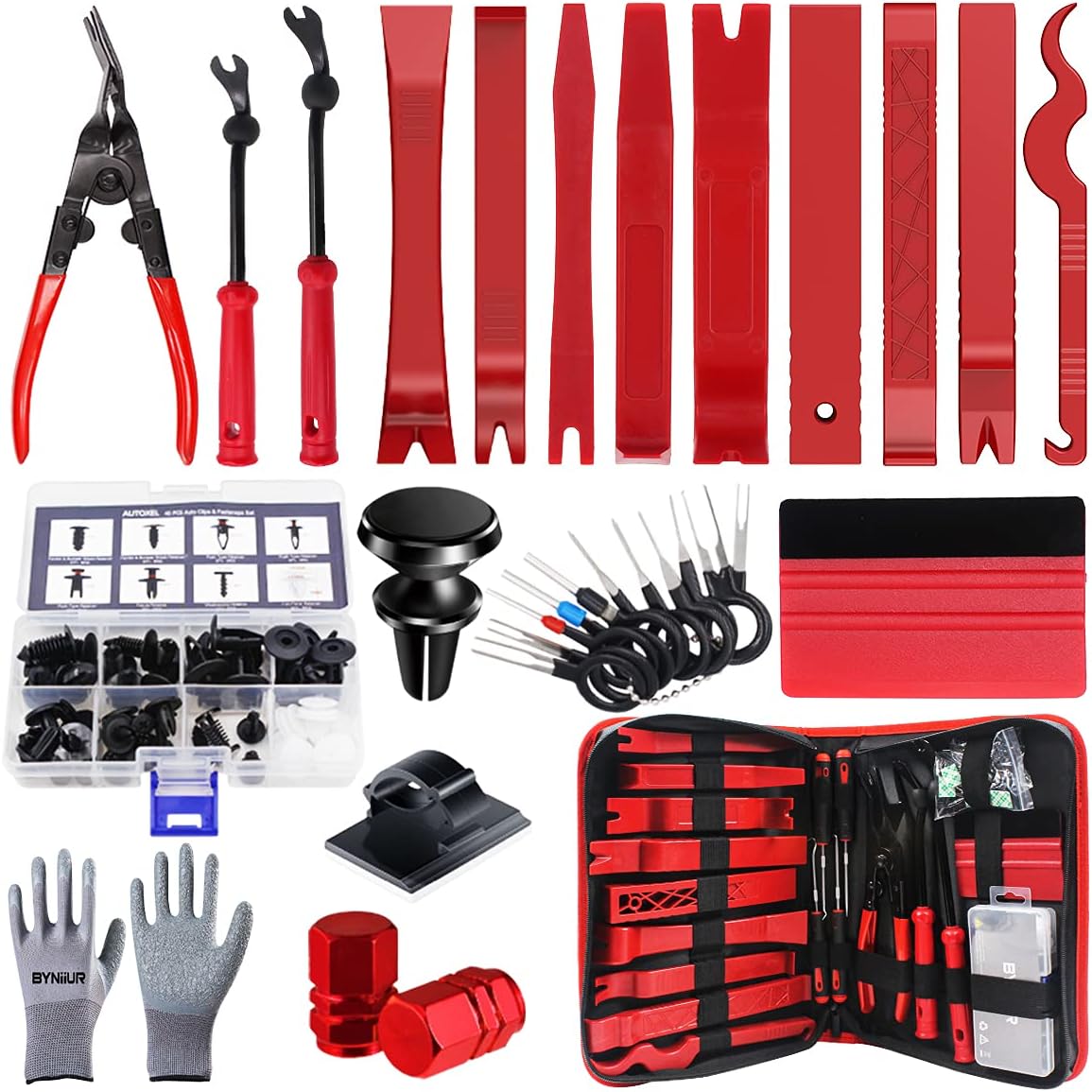 BYNIIUR Trim Removal Tool, Car Trim Panel Removal Tool, Dashboard Panel