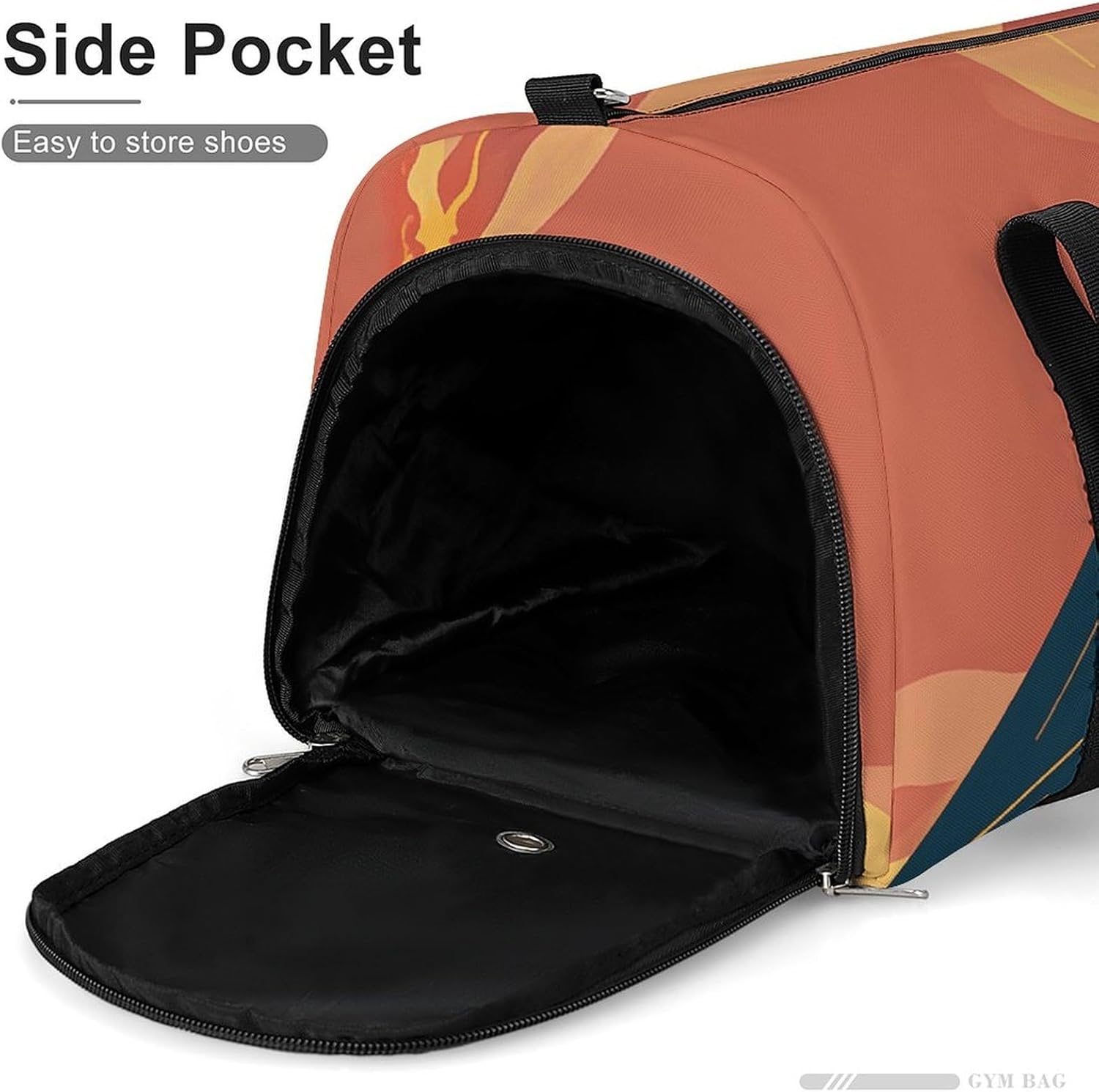 Gym Bag for Men Travel Duffle Bag Volcanic Pattern Tote Bag Weekender Duffel Bag Weekender Bag for Sports