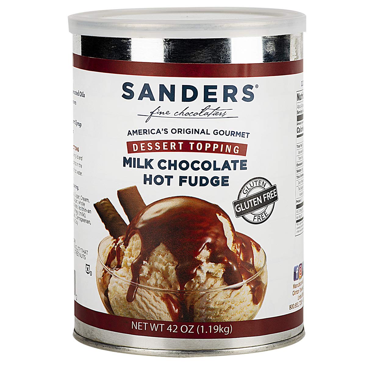 Sanders Milk Chocolate Hot Fudge Dessert Topping, 42 Ounce